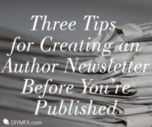author newsletter tips